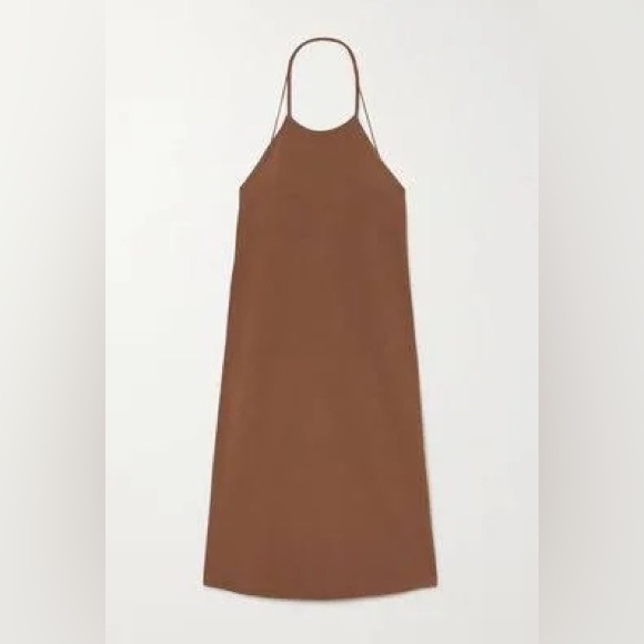 Zeynep Arcay open back stretch knot halter mini dress - Picture 4 of 5